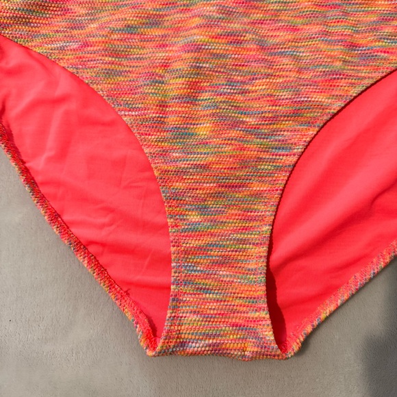 NEW Aerie Neon Space Dye Rainbow Bikini Bottoms Bikini Style Size XL - Picture 6 of 8